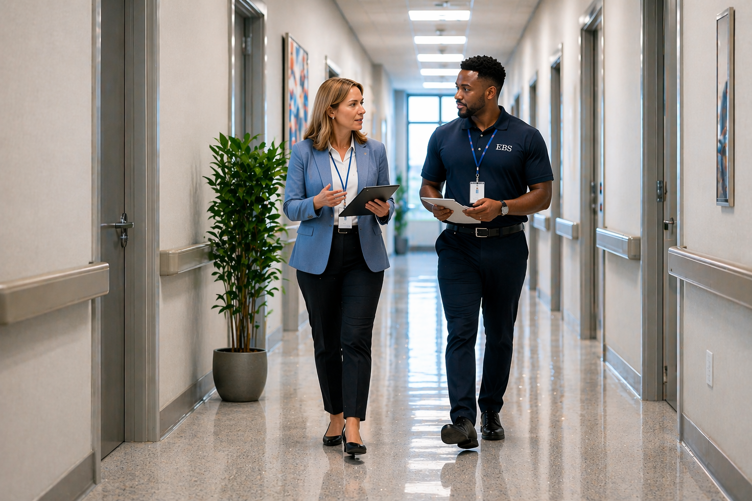 Healthcare facility walkthrough and planning